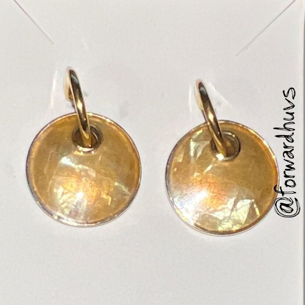 Bundle Sale 3 for $15 | Gold Tone Hoop Earrings with Discs